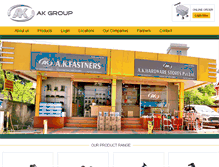 Tablet Screenshot of ak-group.in